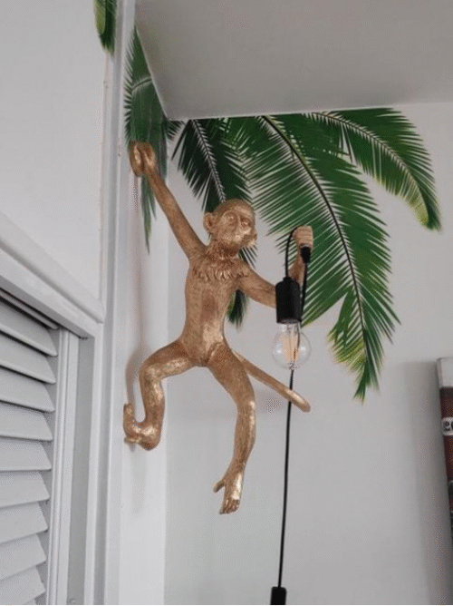 Hanging Monkey Wall Sconce - Image 4