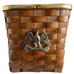 1960s Early American Split Oak Storage Basket