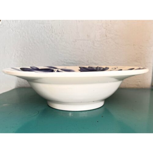 2000s Blue & White Fruit/Serving Bowl - Made in Italy - Image 4