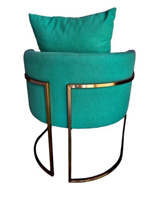 Christi Tasker Miami Kelly Green Performance Fabric Barrel Chair - Image 7