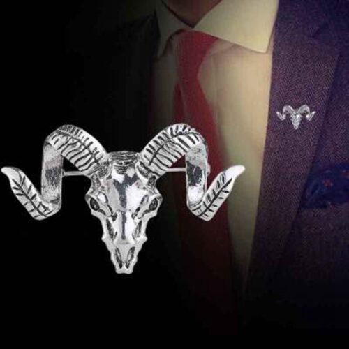 Retro ox head, English wind, men's suits, brooches, badges and other features - Image 3