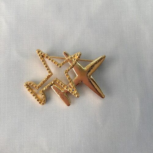 If You Just Go | Glam Airplane Pin Brooch - Image 2