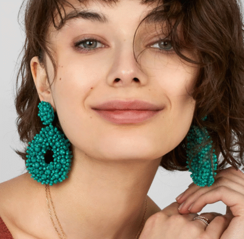 Bohemian Rhapsody Handmade Earrings, Oval Bead Earrings, Dangle Earrings - Image 4