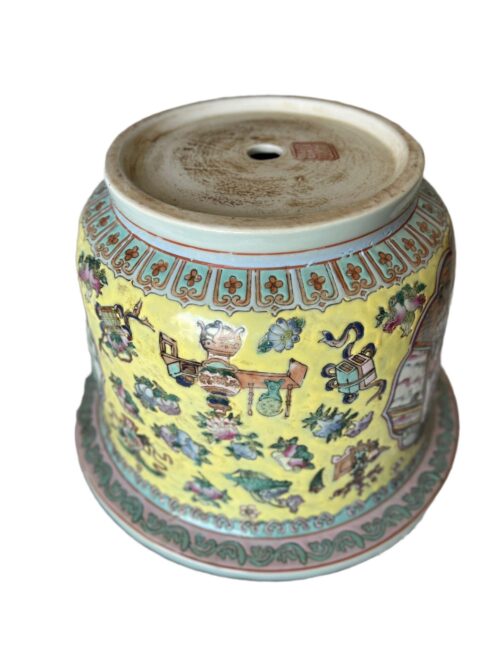 Large Antique Cantonese Chinese Jardinere Planter Famille Rose - Image 5