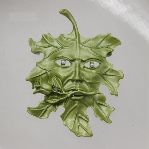 Leaf With Face Brooch - Image 2