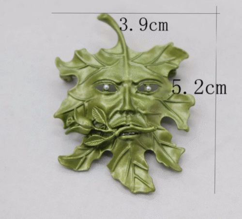Leaf With Face Brooch - Image 6