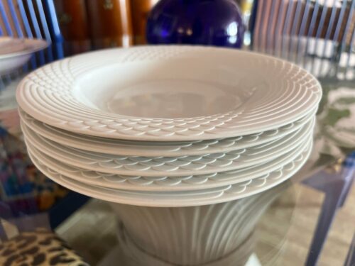 1970s Hutschenreuther Scala Rimmed White Wolf Karnagel Bowls, Made in Germany- Set of 5 - Image 6