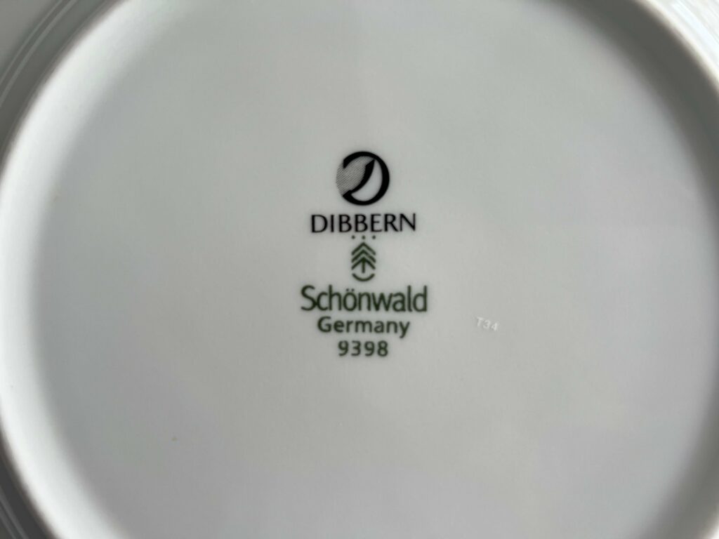 1980s dibbern yellow dessert plate
