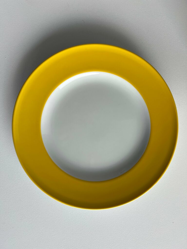 1980s dibbern yellow dessert plate