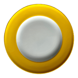 1980s Dibbern Yellow Dessert Plate 9398 Collection Schönwald Germany