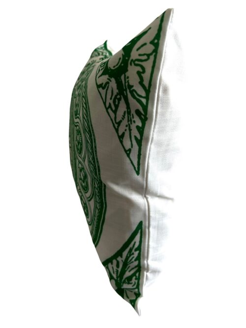 Contemporary Kelly Green Viscaya Circle Medallion Filigree Pillow Cover - Image 5