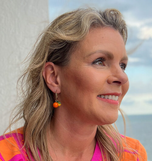 Sunkissed Fresh Florida Citrus Earrings | Glass Earrings | Handmade - Image 2