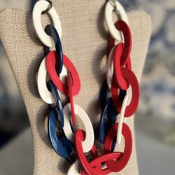 Red White Blue Nautical Necklace