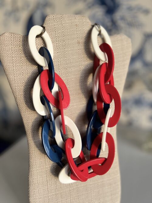 Red White Blue Nautical Necklace