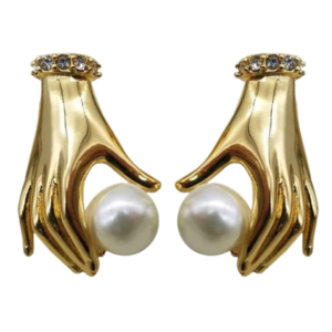 Hand Pearl Earrings