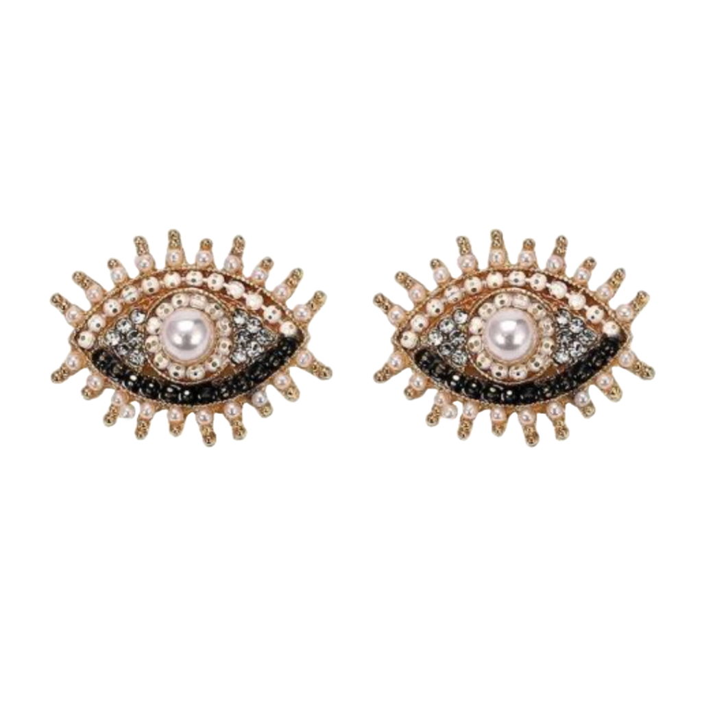 Eye Pearl Earrings
