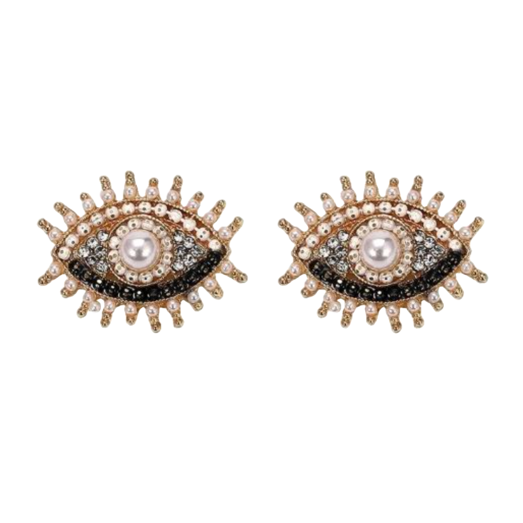 Eye Pearl Earrings