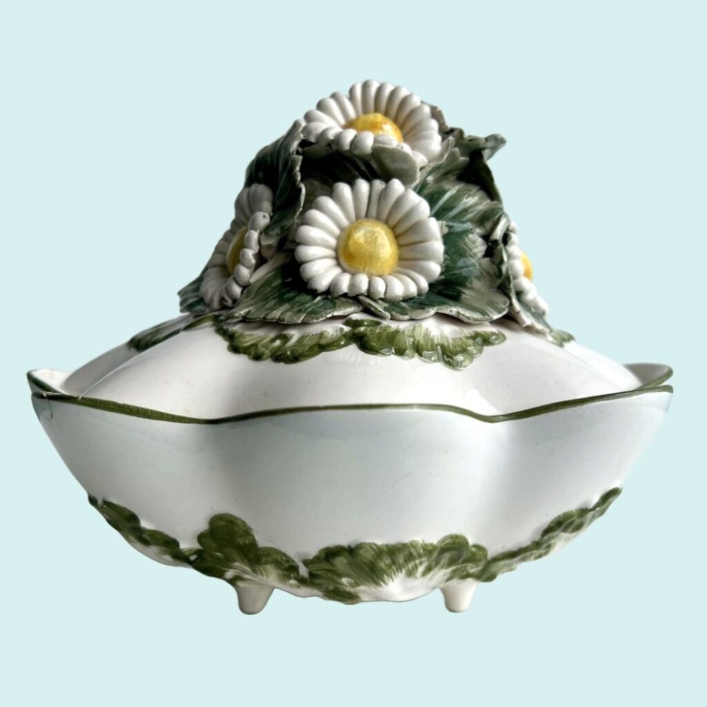 Made In Italy Table Top Ceramic Daisy