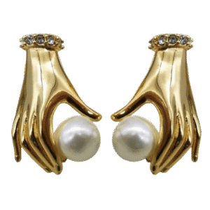 Hand Pearl Earrings