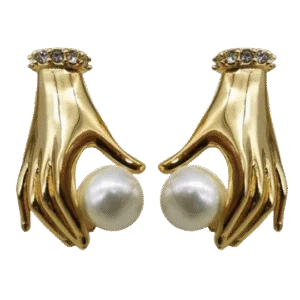 Hand Pearl Earrings